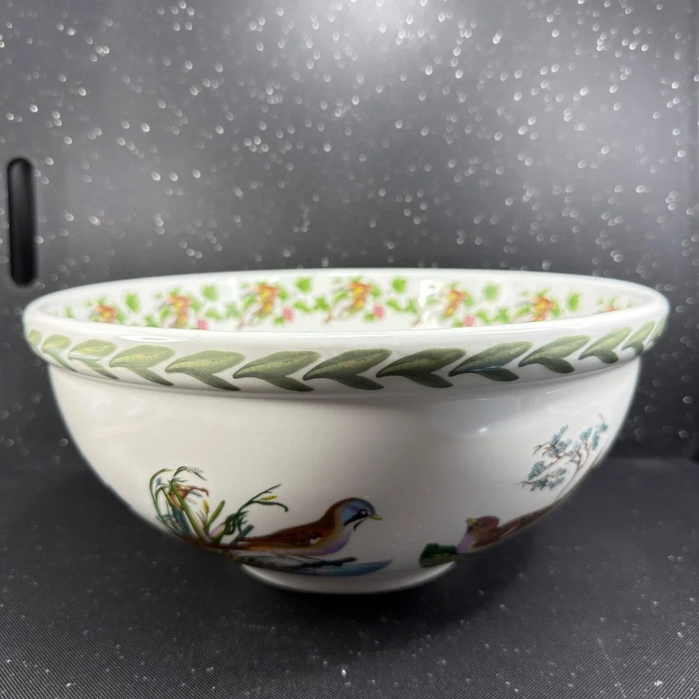 Portmeirion Birds of Britain Little Egret Large 11 inch Serving Mixing Bowl 1978